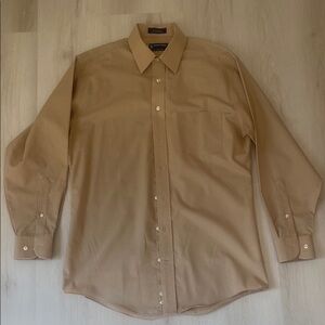 Stafford Tan Dress Shirt Classic Style